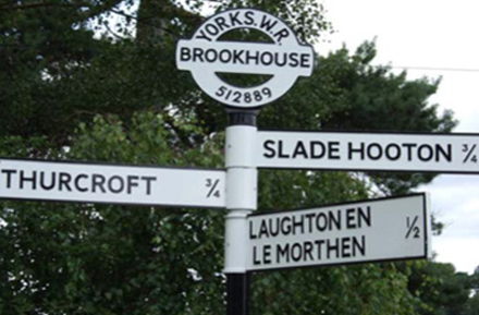 Slade Hooton signpost